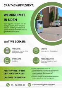 Werkruimte gezocht !